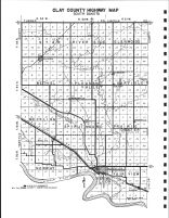 Clay County Highway Map, Clay County 1992